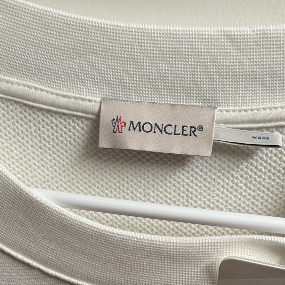 Moncler Women's Cream Crew Neck Sweater - Picture 3 of 4
